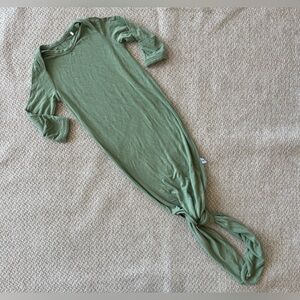 Little sleepies knotted baby gown